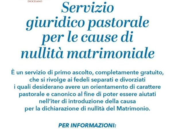 Servizio giuridico pastorale per le cause di nullità matrimoniale