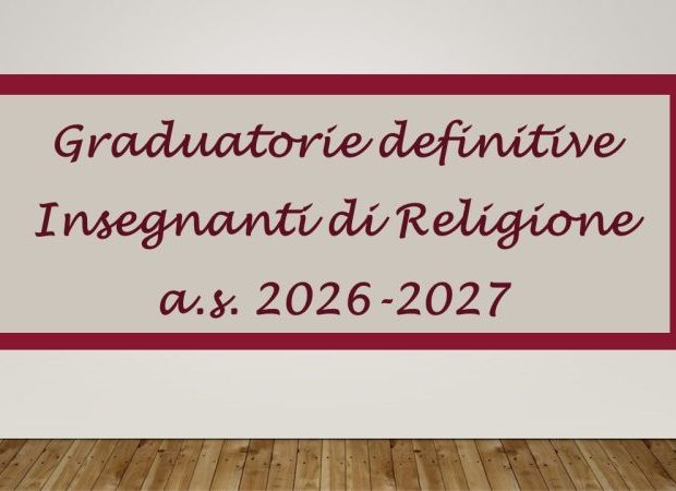 Pubblicazione decreto graduatorie definitive IdRC a.s. 2026/2027